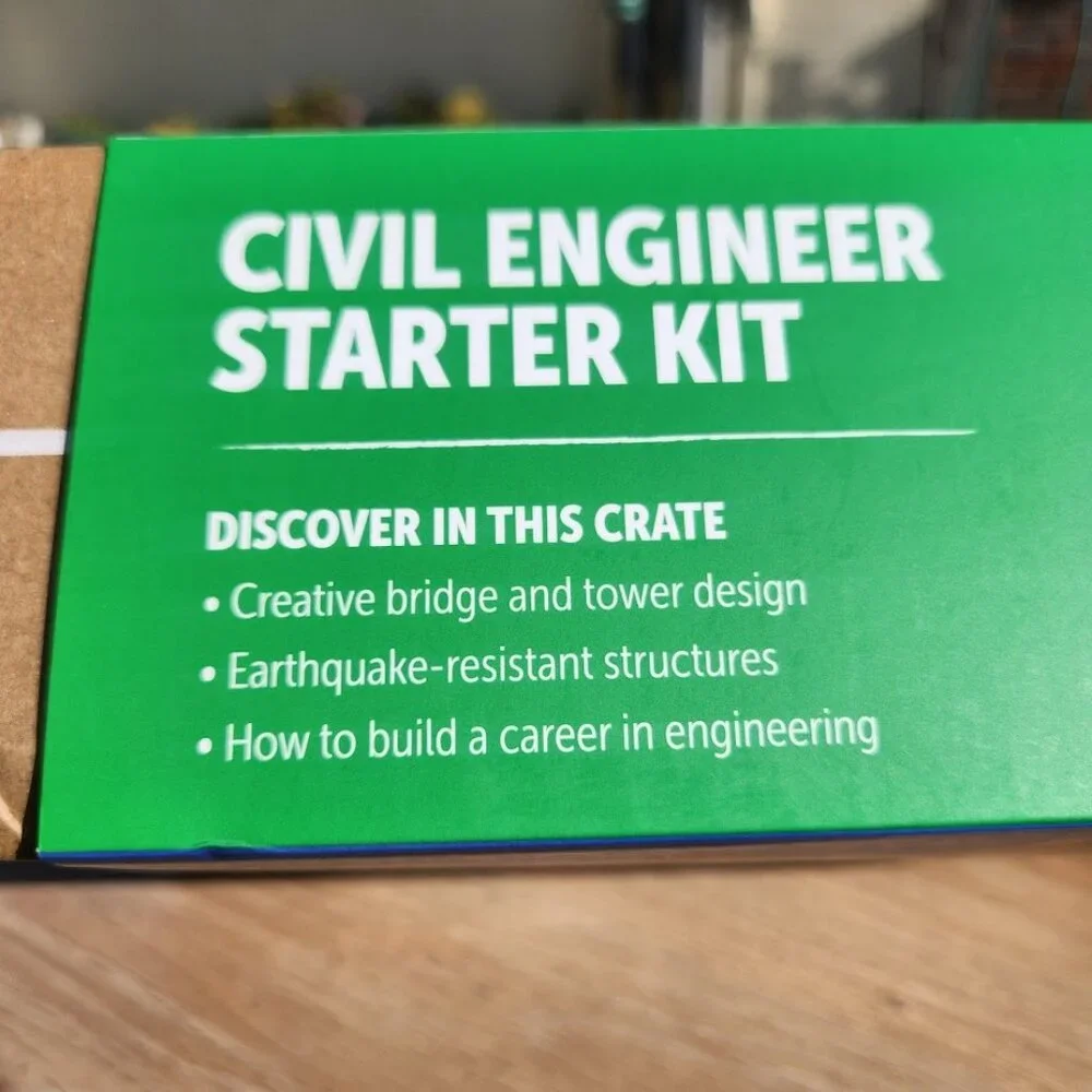KiwiCo Civil Engineer Starter Kit Craft Science Set Kiwi Co. STEM Engineering Sh